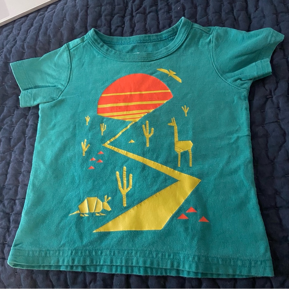 Tea Collection Teal Desert Toddler Graphic Tee